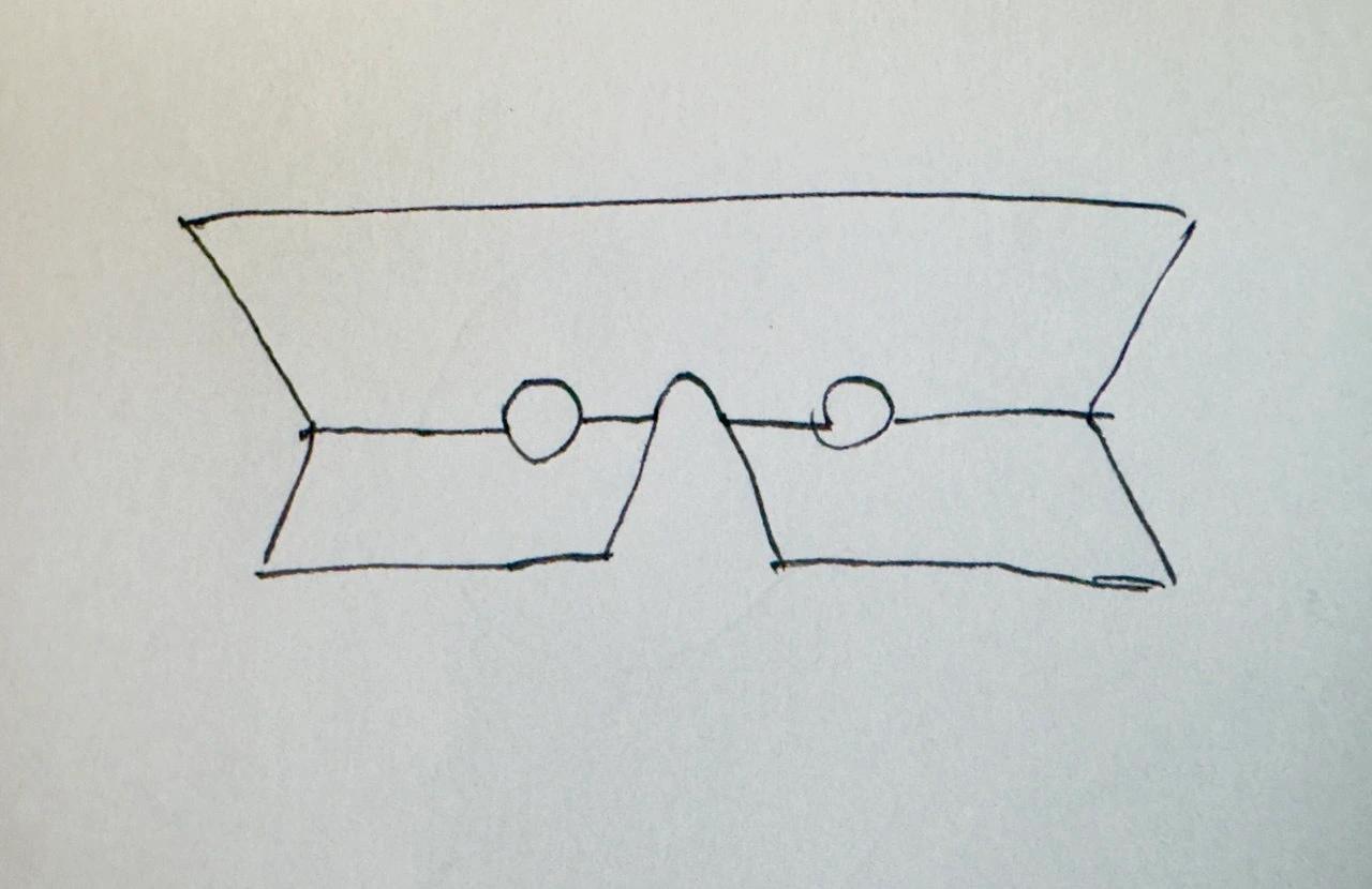 Original pencil sketch of The Instrument by Mikhail Reva